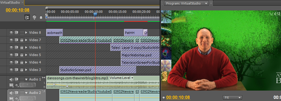 Using a Virtual Studio and making videoblogs on YouTube