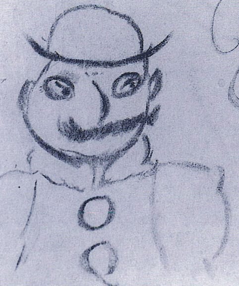 Image: Leopold Bloom, as sketched by James Joyce.