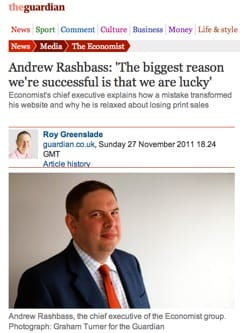 Wise man speaks much sense about online publishing