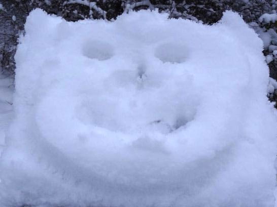Snow face