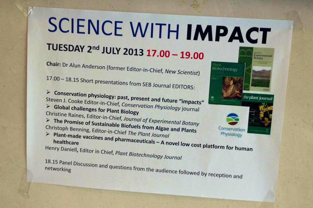 Science with Impact session poster
