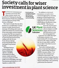 Why Botany is Important #epso2014