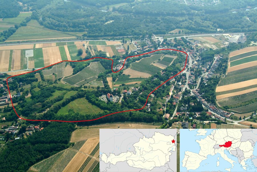 A view overlooking the hillfort of Stillfried an der March