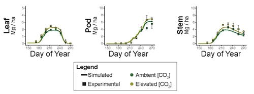 Computational model predicts soybean response to climate change