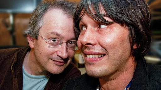 Robin Ince and Brian Cox in the Infinite Monkey Cage