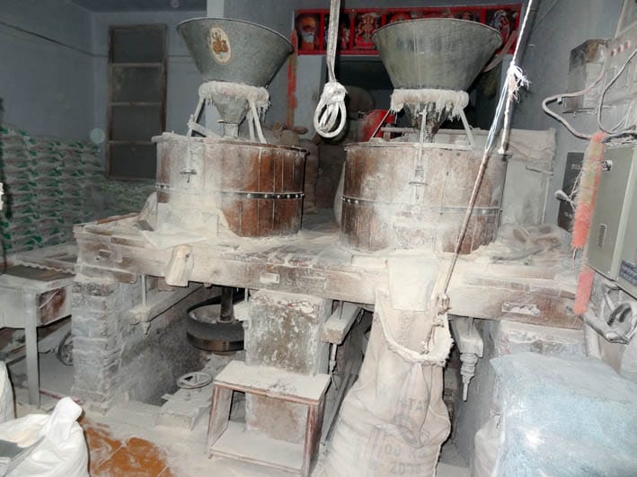 Flour Mill in a roadside shop in Punjab, India