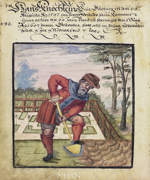 Image: Hans Knöchlein, Hausbuch der Mendelschen Zwölfbrüderstiftung, Band 2. Nürnberg 1550–1791.