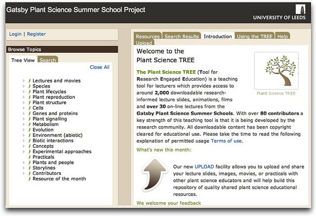 The Plant Science TREE (Tool for Research Engaged Education)
