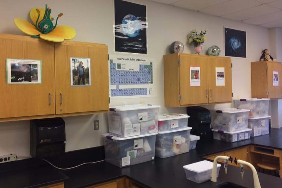 A decorated school classroom