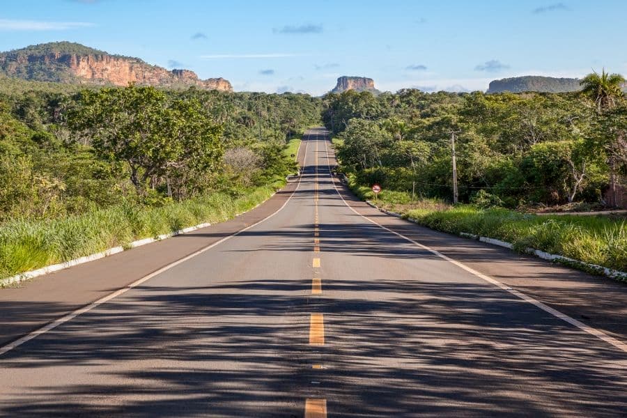 Road through the Cerrado