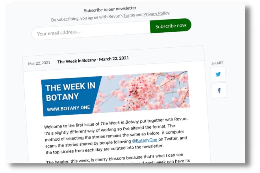 How “The Week in Botany” works