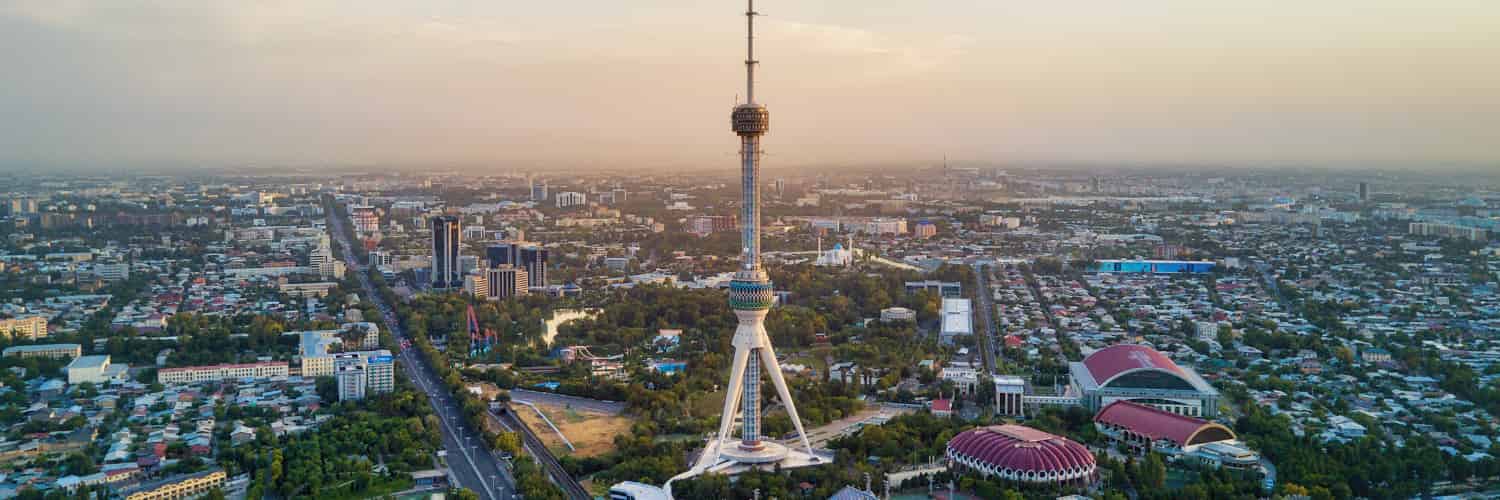 A view across the TV tower in Tashkent.