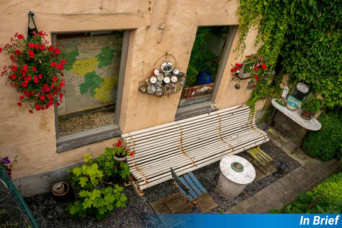 A garden in Bruges, but how green is it?