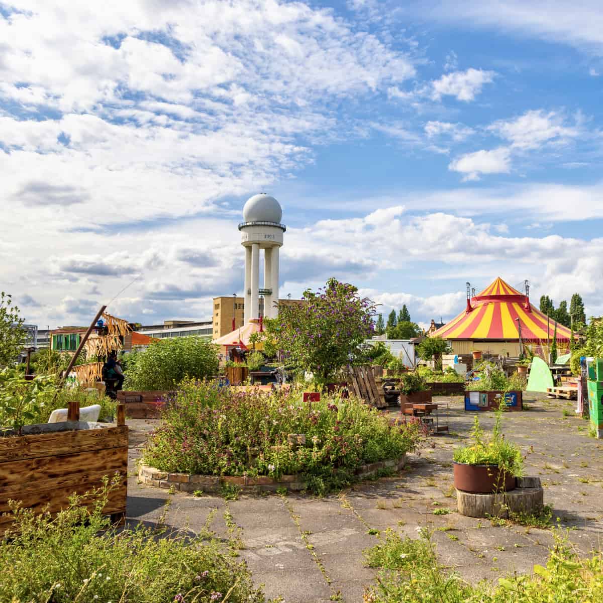 A community garden in Berlin.