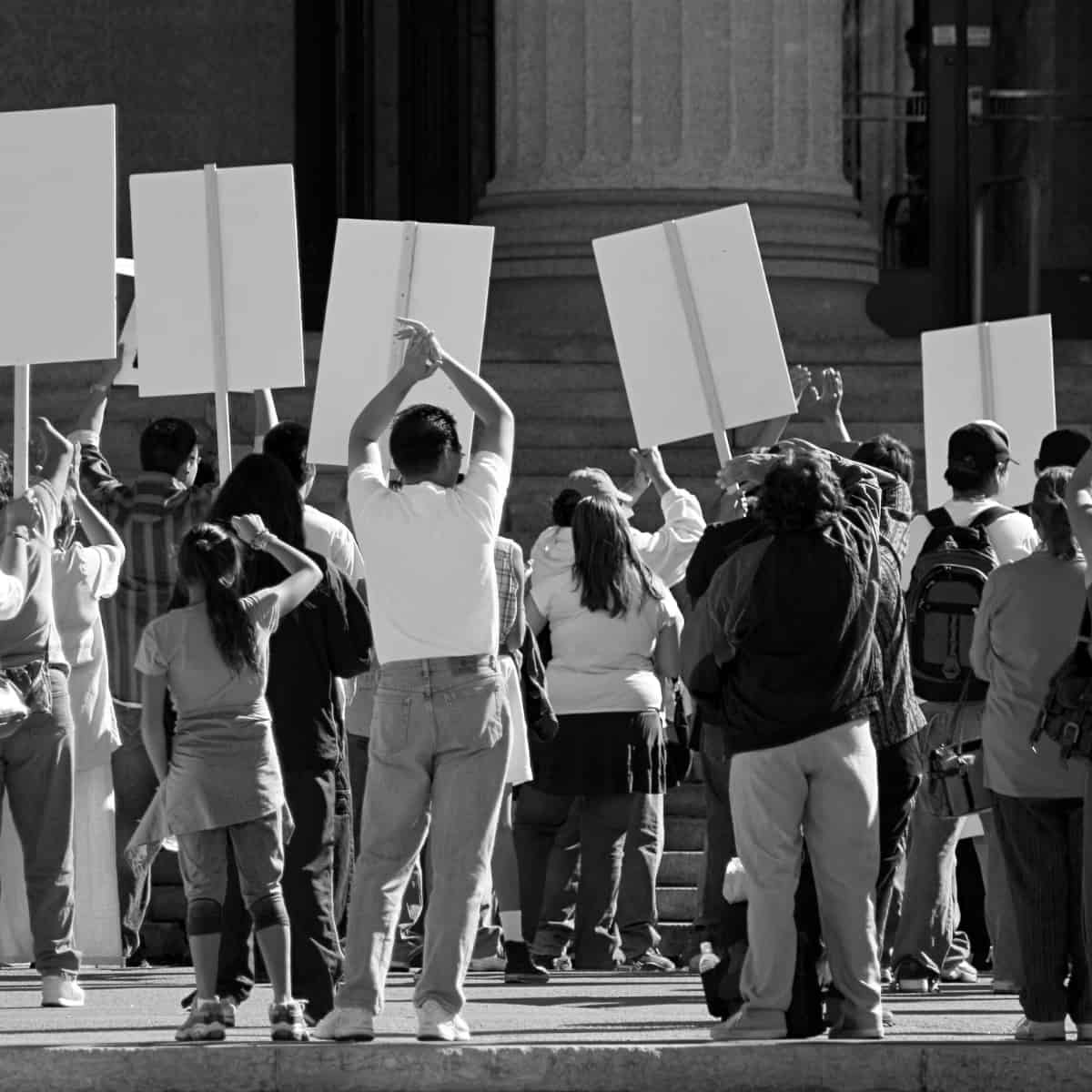 A protest, but not from Stand Up for Science, as I wasn't able to get a copyright cleared photo in time.
