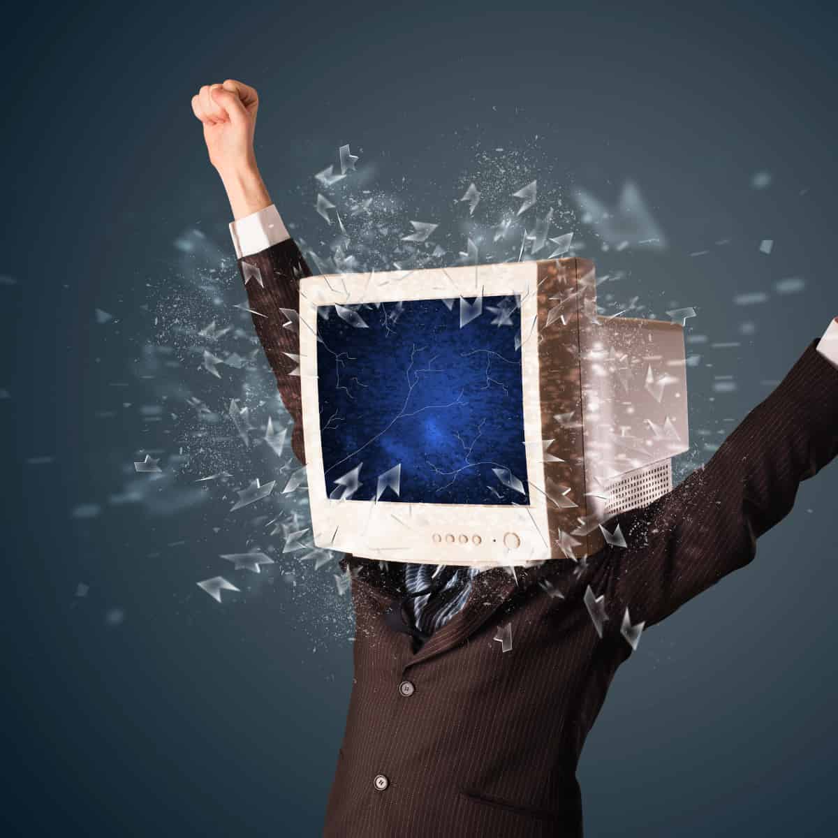 An exploding computer